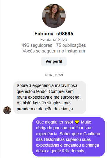 Depoimento de cliente satisfeita - Fabiana